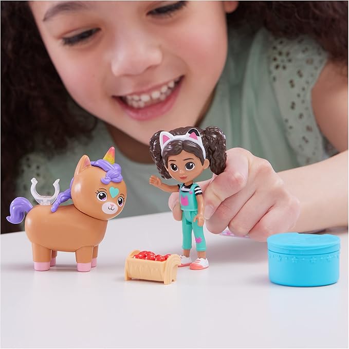 Gabby's Dollhouse, Gabby Girl and Kico the Kittycorn Toy Figures Pack 3 and