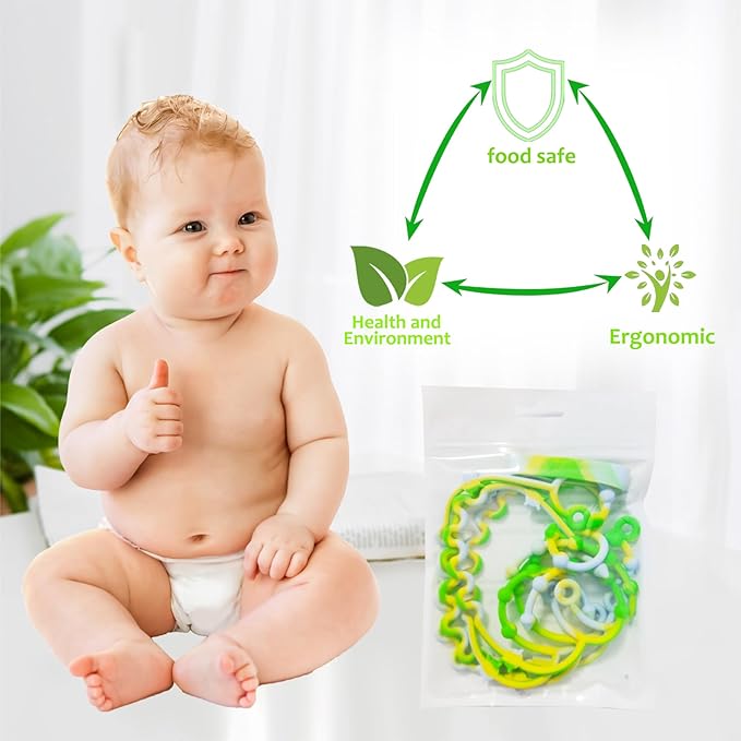 Toy Straps for Baby,RTMOK Silicone Setpacifier Clip