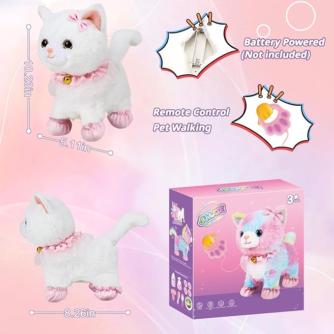 Interactive Electronic Plush Toy Walking and Barking Robot Cat Plush