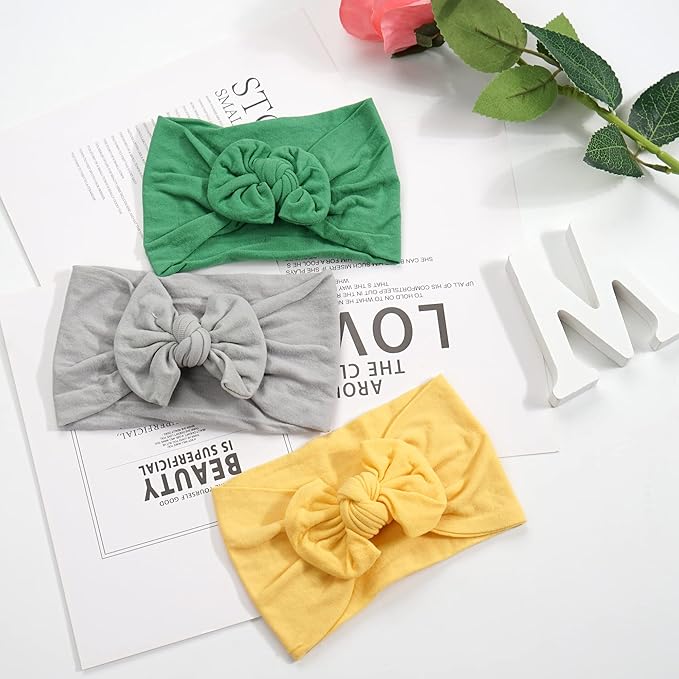 C횋LLOT Super Stretchy Soft Knot Headbands with Hair Bows Head