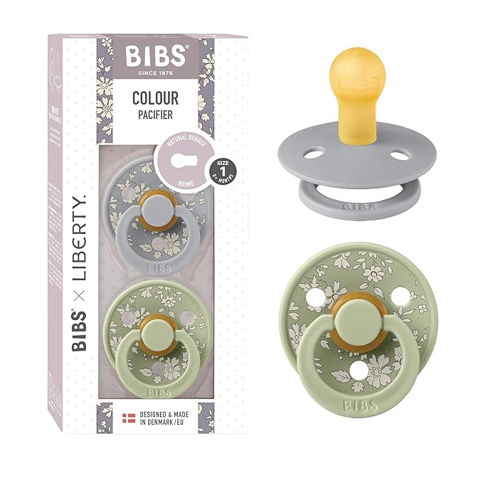 BIBS Liberty Pacifier | 2 Colour Natural Rubber Latex Soothers