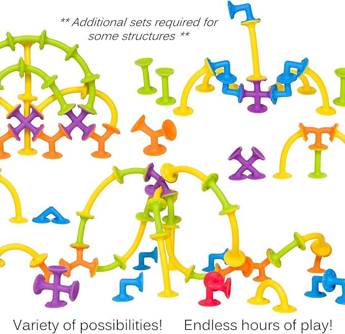 Froogly - 25 Piece Suction Toys | Montessori Bath Construction 3 4 5 6