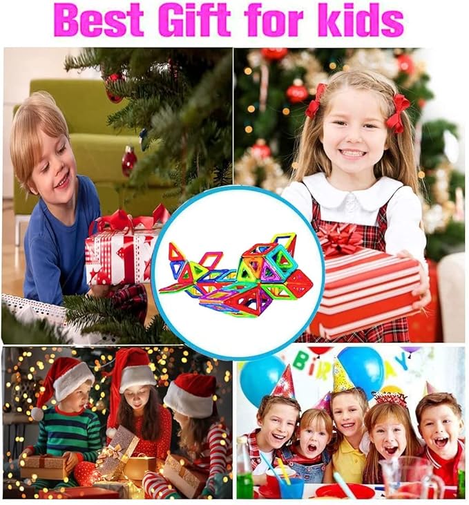 Magnetic Blocks Tough Building Tiles STEM Toys for 3+ Year (D-14)