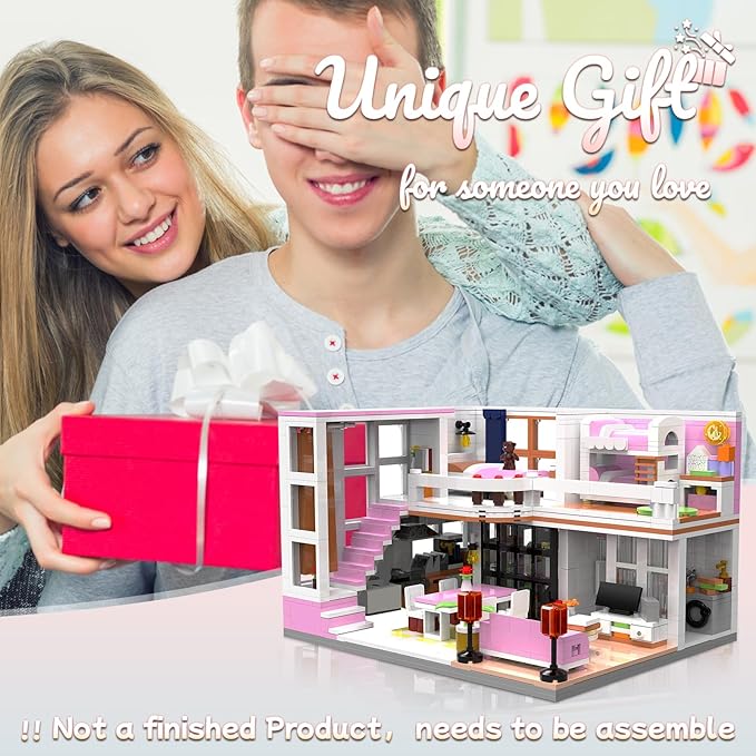 Friends House Building Block Set, Nice Rooms Small Brick Model 8+ 1220