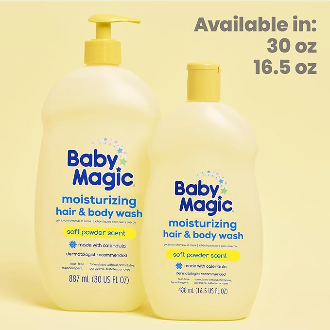 Baby Magic Moisturizing Hair & Body Wash, 30 Fl Oz