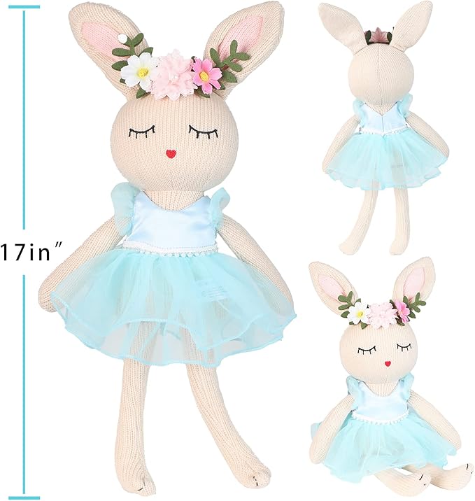 Ballerina Doll Handmade Stuffed Animal Bunny Stuffed Animal Bunny Plush