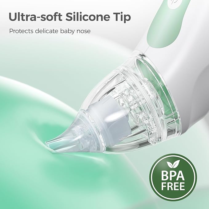 Momcozy Baby Nasal Aspirator, 3 Suction Levels Electric Nasal Aspirator for Baby