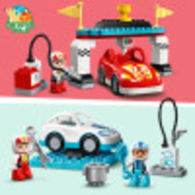 LEGO DUPLO Town Race Cars 10947 Cool Car-Race Building Toy; 2021 (44