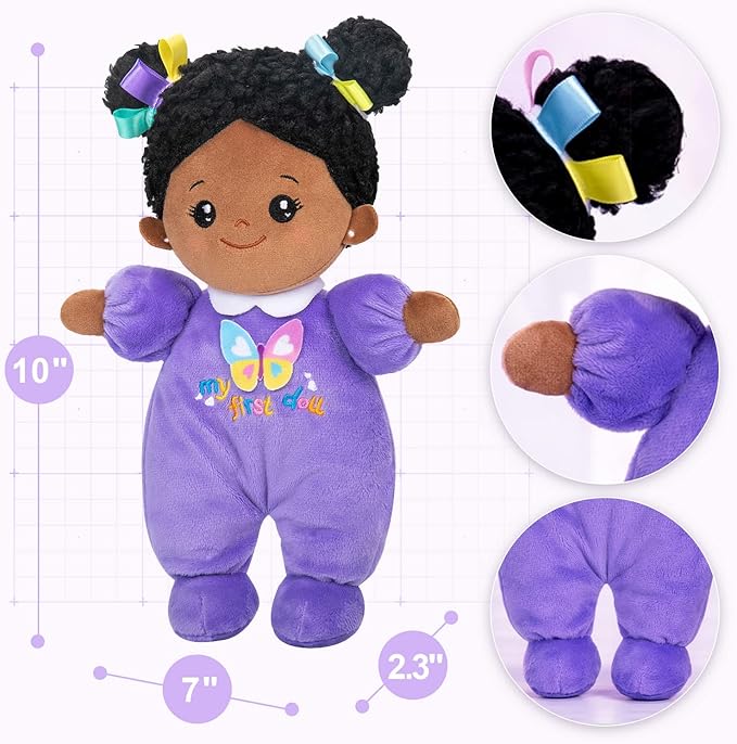 OUOZZZ 10" Soft Baby Doll for Girls - First Baby