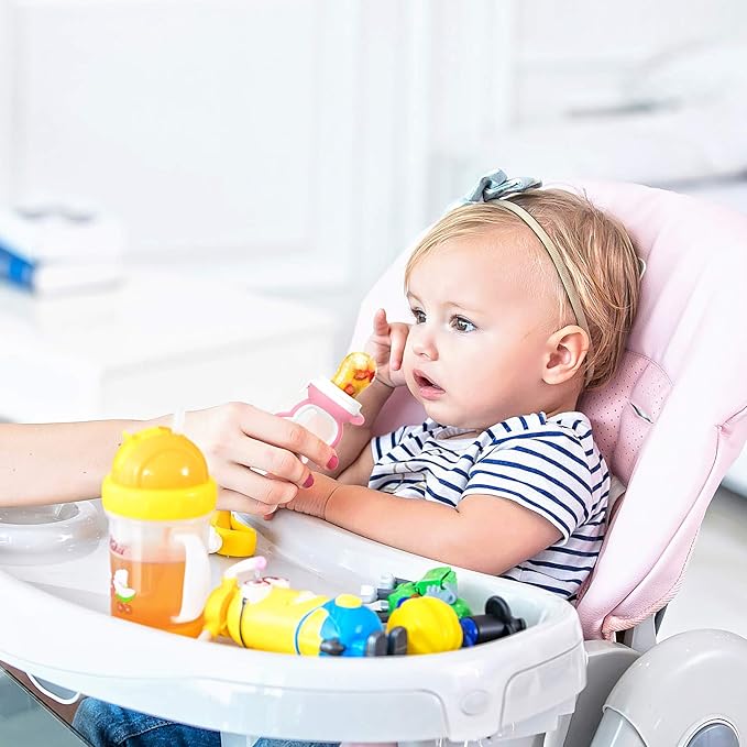 SHARE&CARE Baby Teething Toys for Girls and Natural Organic Fruit 1 Teethers 1 Feeder 3 Silicone