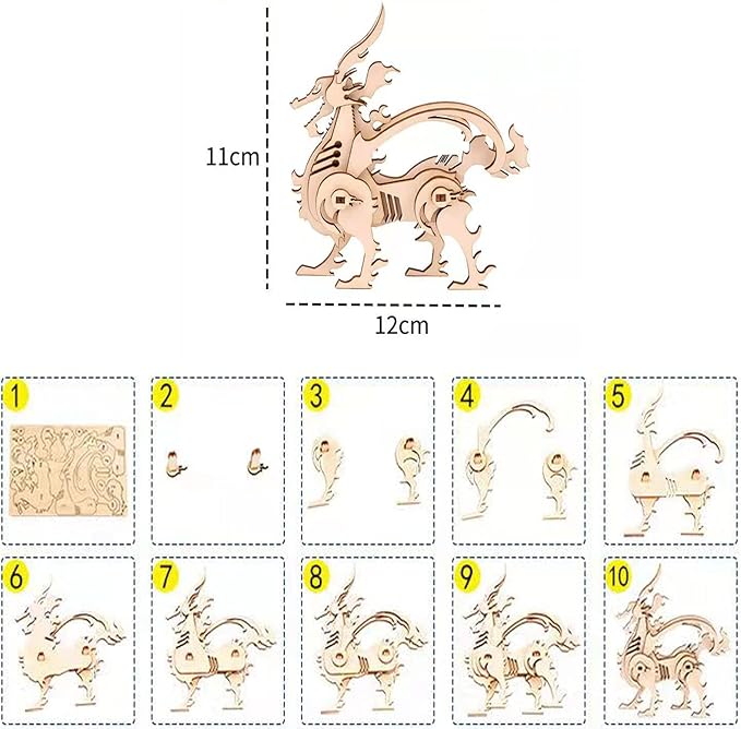 (5pcs) Animal Wood Puzzles Adult, 3D Wooden Puzzles Set