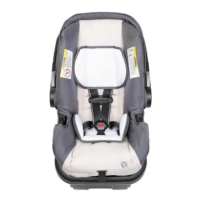 Baby Trend Sit N' Stand 5-in-1 Shopper Stroller w/Canopy & Storage Basket & EZ-Lift Plus Lightweight Infant Car Seat w/Cozy Cover & Base, Magnolia