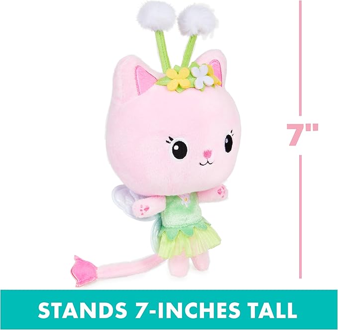 Gabby’s Dollhouse, 7-inch Kitty Fairy Purr-ific Plush Toy 3 and