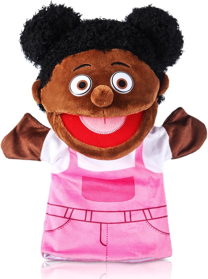 1 Pcs Family Hand Puppets 13 Inch Grandparents, Mom & Dad