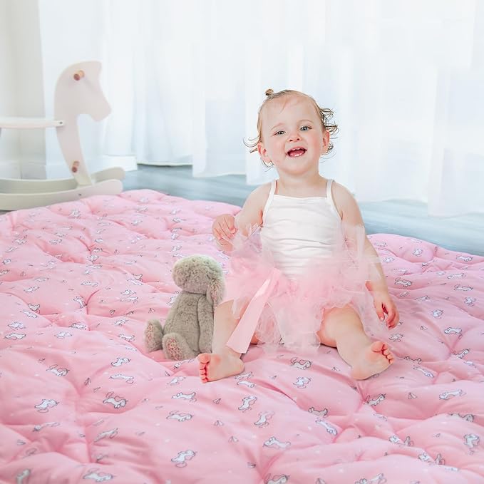 Baby Play Mat for Boys Girls, 50'' x 50'' baby Play Mat for Playpen