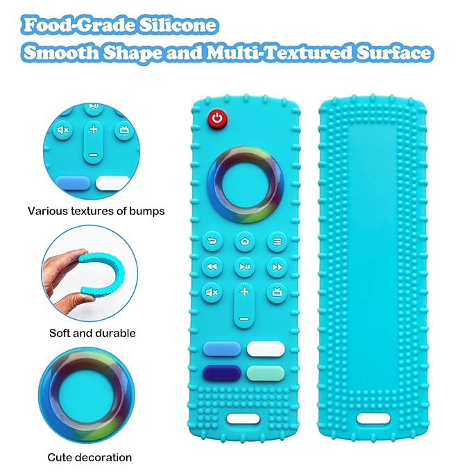 Baby Teething Toys, Food Grade Silicone Teether for Babies 3 6 12 18 Months