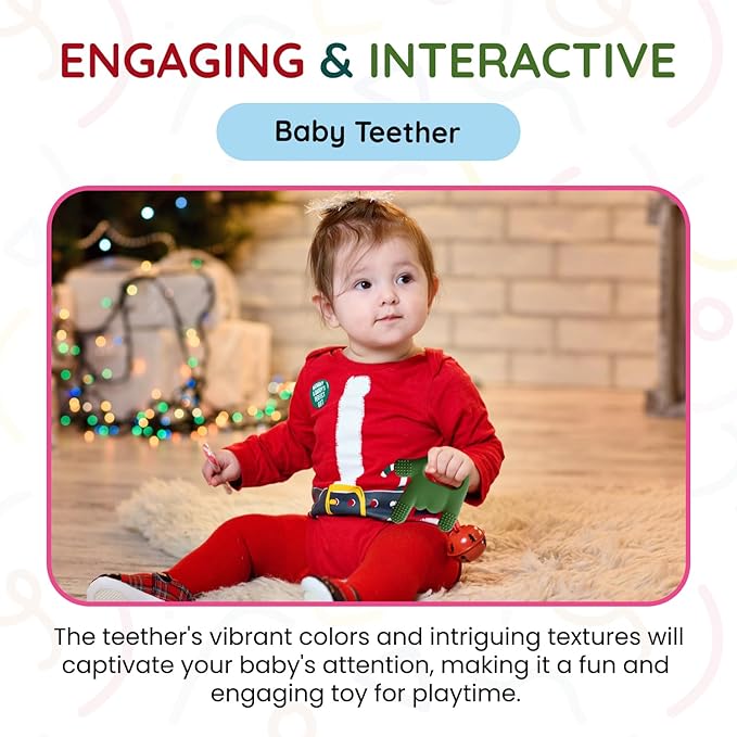 Baby Teether I Love You Sign Teething Toys for Babies and Toddler Teether for Soothing, Cold Teethers for Babies Infant Toy Gift Hand Wrist Wearable Silicone Teether 2 Pack