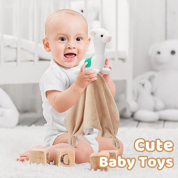 Pro Goleem Llama Security Blanket Soft Loveys for Babies 14 Inch