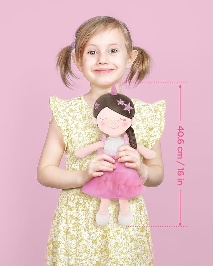 GAGAKU Soft Baby Doll Toys (16''), My First Baby Rag 1 Year