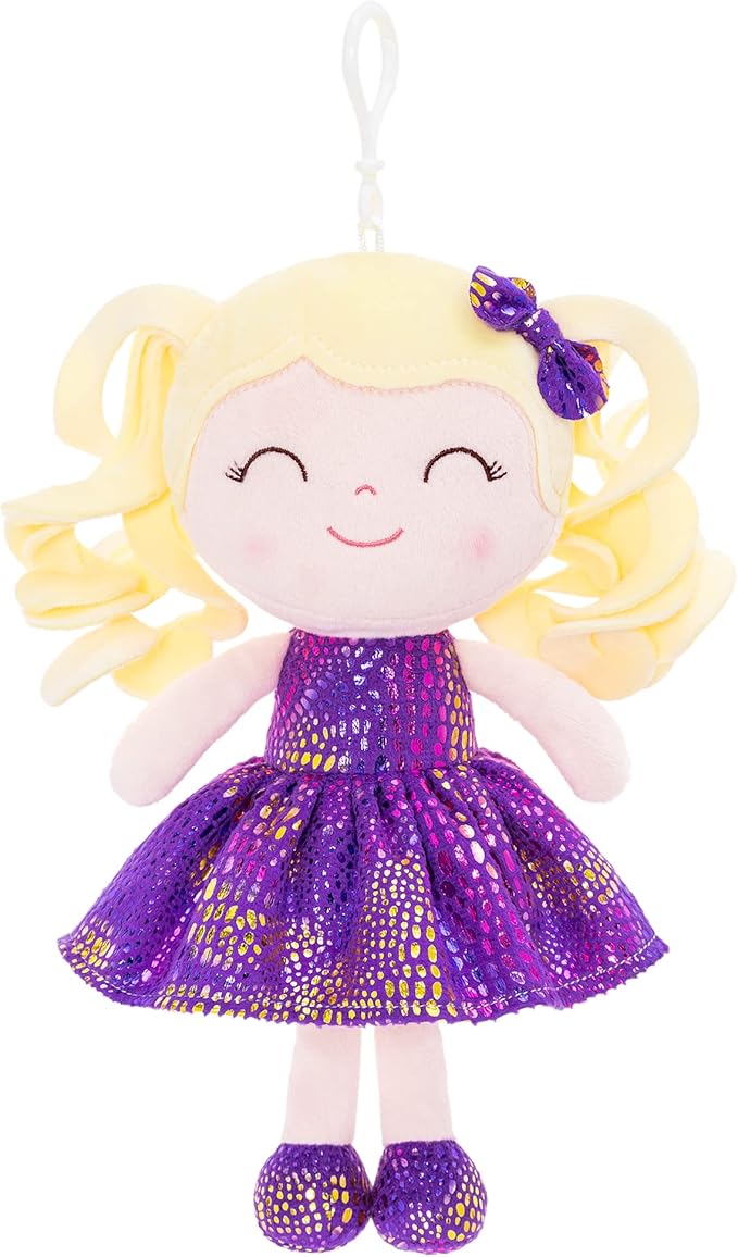 Gloveleya Plush Dolls Figure Toy Bundle Baby Doll Soft Girl 9" (3pcs)