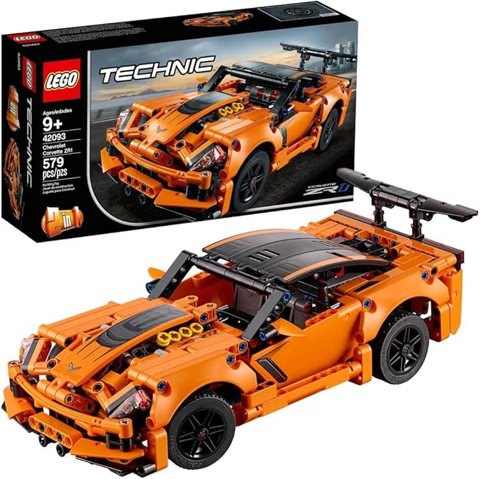 Technic Chevrolet Corvette Zr1 Replica, 2 in 1 Collectible Car Model