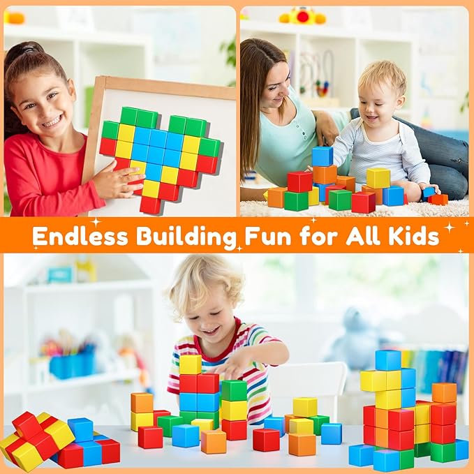 Magnetic Blocks for Toddlers 3 4 5 6 7 8 2-3 3-5 4-8 Gifts