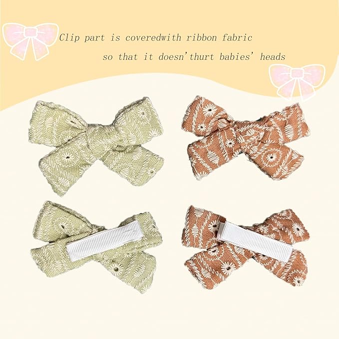 Baby Hair Clips for Infants, Toddlers (4 PCS)
