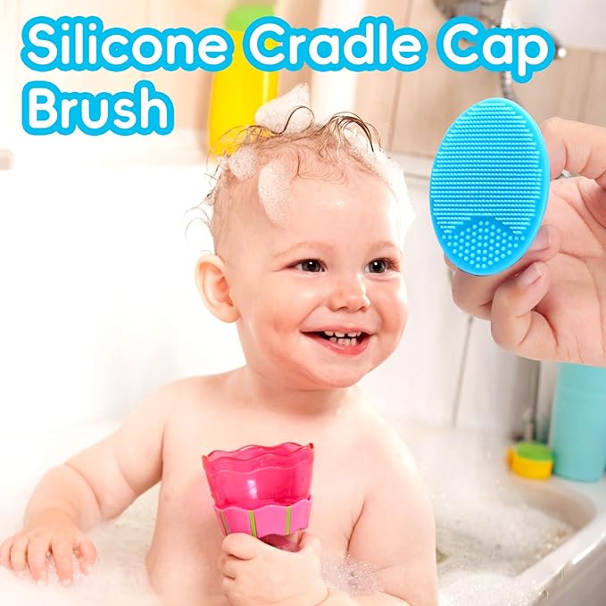 Baby Grooming Kit, Infant Safety Care Set with Hair Brush Comb Nail Clipper Nasal Aspirator,Baby Essentials Kit for Newborn Girls Boys (Blue)