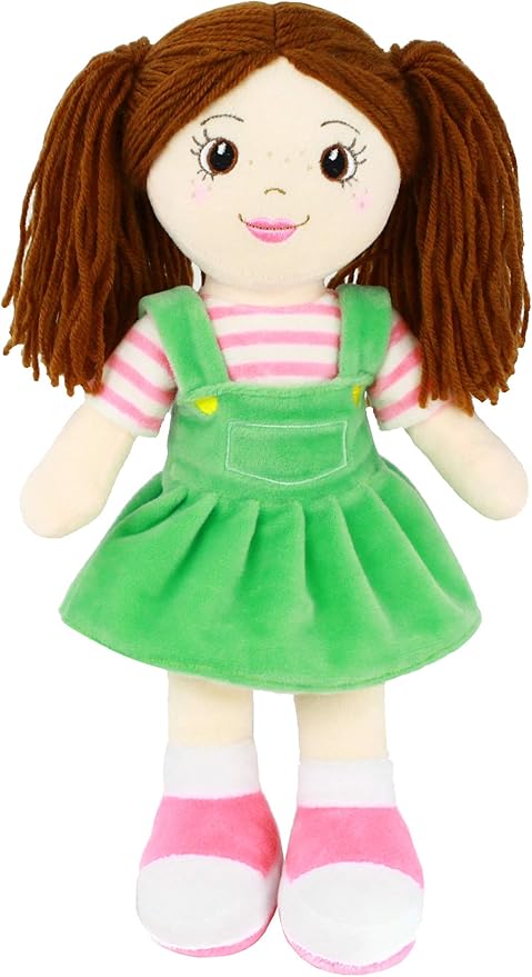 Playtime by Eimmie 14” Soft Baby Doll - Plush Rag Dolls for 2 Year Old Girls & Boys, Toddler & Infants 3pc Set
