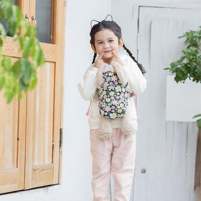 GAGAKU Baby Doll Carrier Kids Toy Baby Carrier for Dolls Toy Baby Sling for 18-inch Dolls Accessory Carrier for Little Girls - Pink