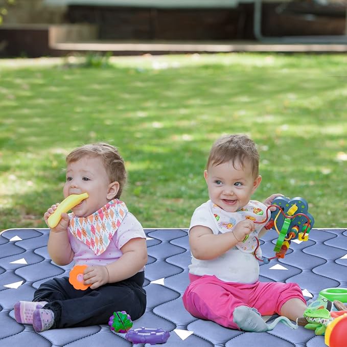 Premium Foam Baby Play Mat 79" X 63", Extra Large Soft Thicker Activity Playmats for Babies