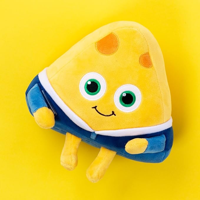 Bread Barbershop CHEESE Plush Doll, Soft Food Stuffed Animals 10"