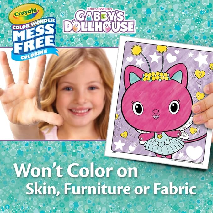 Crayola Gabbys Dollhouse Color Wonder Activity Set, Mess Free Coloring Pages for Toddlers, No Mess Activity, Toys & Gifts for Kids