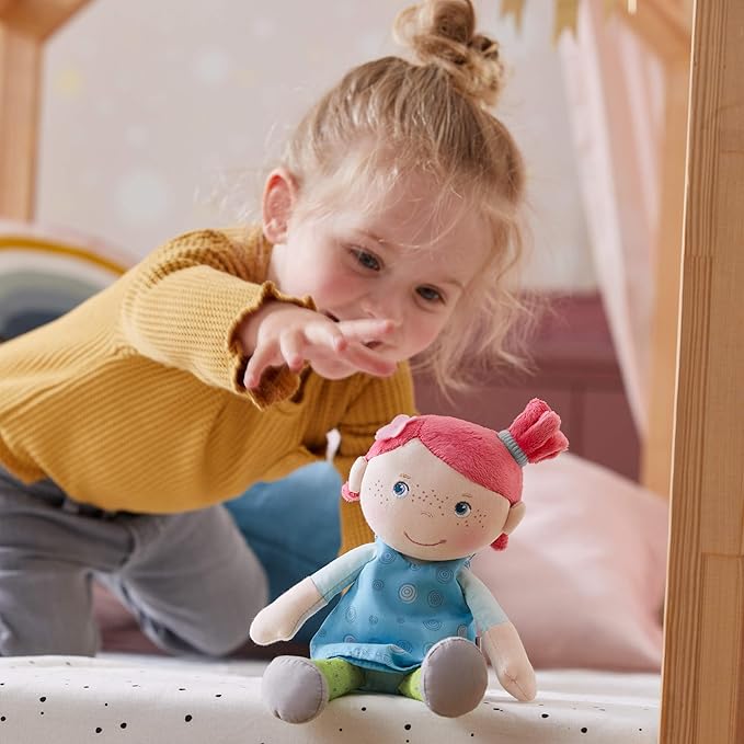 HABA Snug Up Philine - 10" Soft Doll, Machine Washable - Perfect Snuggly First Soft Baby Doll and Toddler Baby Doll for 18 Months and Up