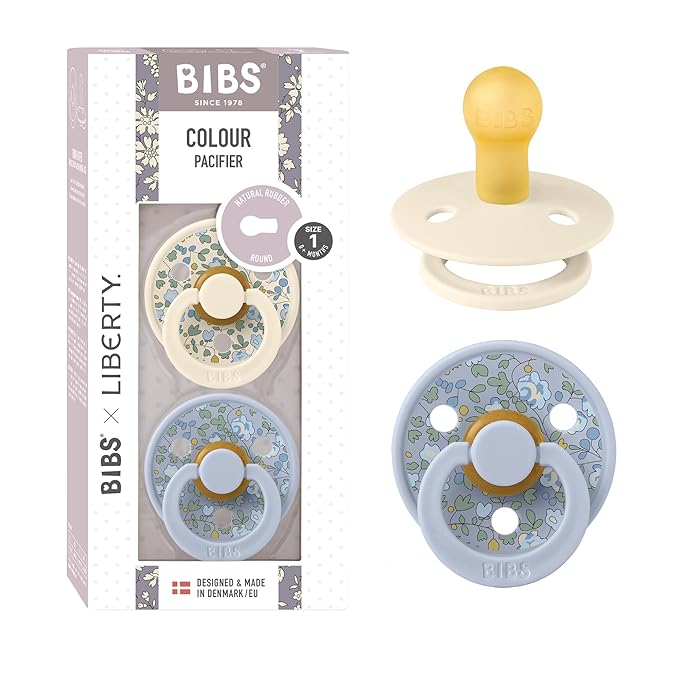 BIBS Liberty Pacifier | 2 Colour Natural Rubber Latex Soothers