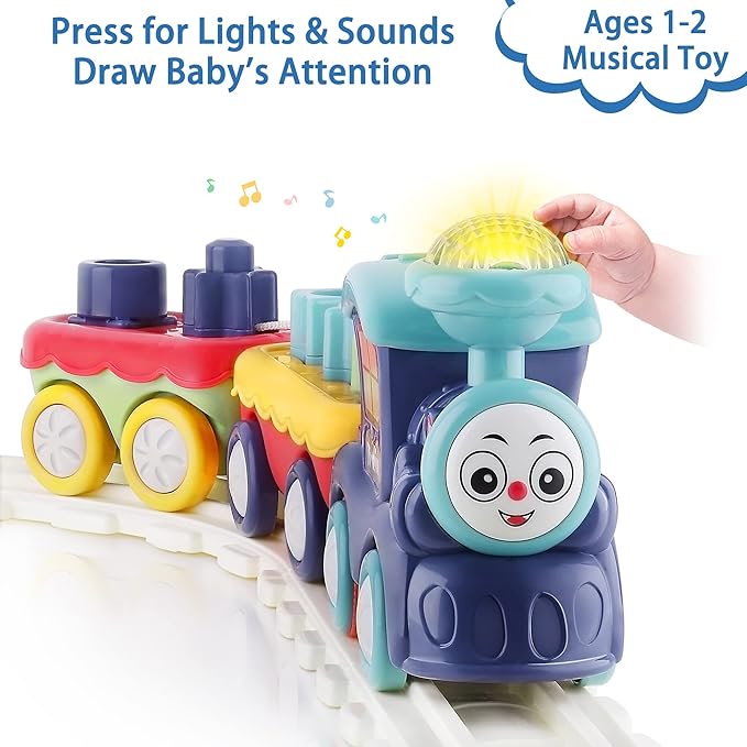 iPlay, iLearn Toddler Musical Train Set Toys 12 18 1 2 3 4