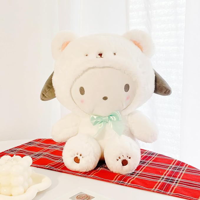Cartoon Kawaii White Bear Cross-Dressing Series Plush,Soft Plush Doll Cute Soft Toys, Plush Pillow Stuffed Animals Toy Birthday Gifts for Girls Kids (A)