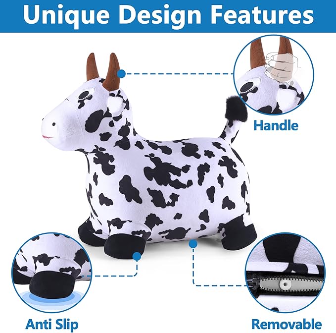 iPlay, iLearn Bouncy Pals Cow Hopping Horse 18 Months 2 3 4 5