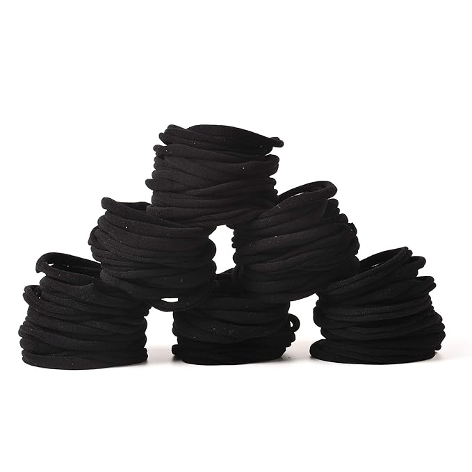Prohouse 100 PCS Baby Nylon Headbands Hairbands Hair Bow Elastics