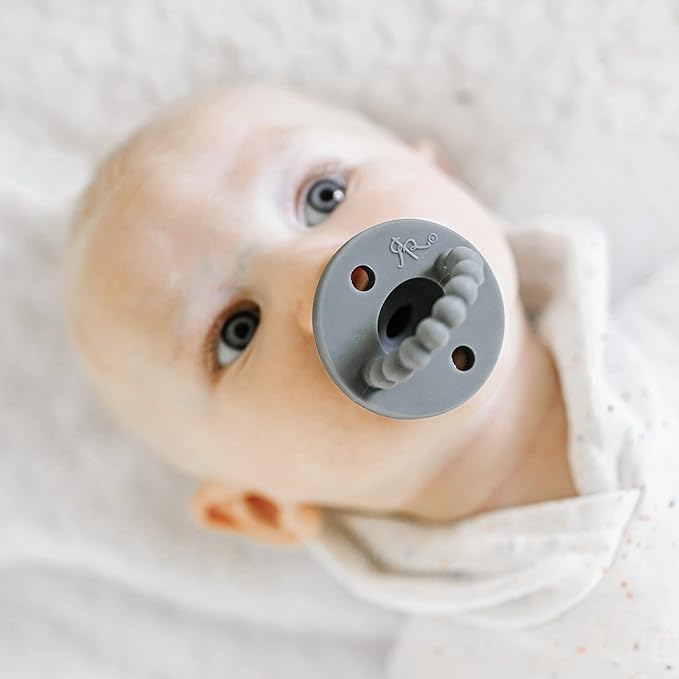 Ryan & Rose Cutie PAT Pacifier Teether (Slant, Charcoal)