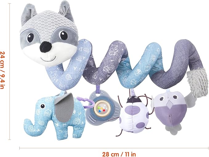 Car Seat Toys, Infant Baby Spiral Activity Hanging Toys