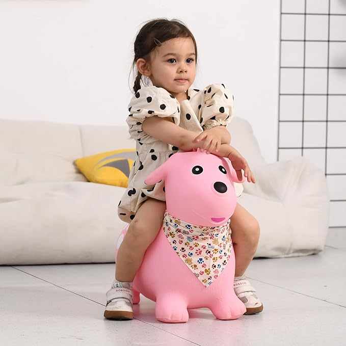 INPANY Bouncy Dog Hopper for Toddlers-Hopping/Bouncing/Bounce hoppers, Jumping Toys 2, 3, 4, 5