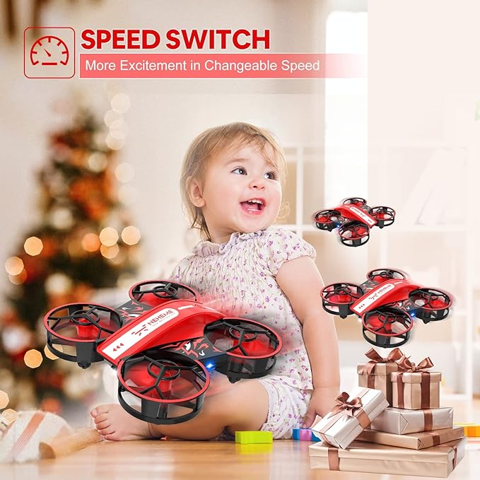 NEHEME NH330 Mini Drones for Kids Beginners Adults, RC Small Helicopter Quadcopter with Headless Mode 3D Flip 2 Batteries,
