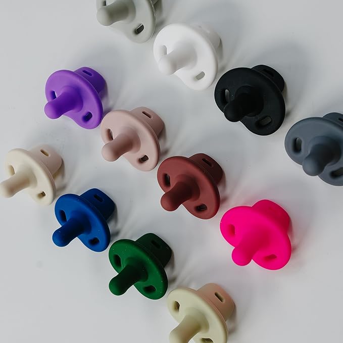 Soft Silicone Pacifiers (4 Pack) ??One Piece Design - 0-36 Months