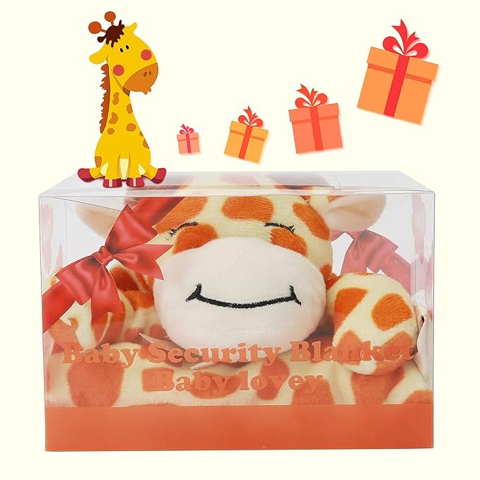 Pro Goleem Giraffe Loveys for Babies Soft Security Blanket Snuggle 16 Inch