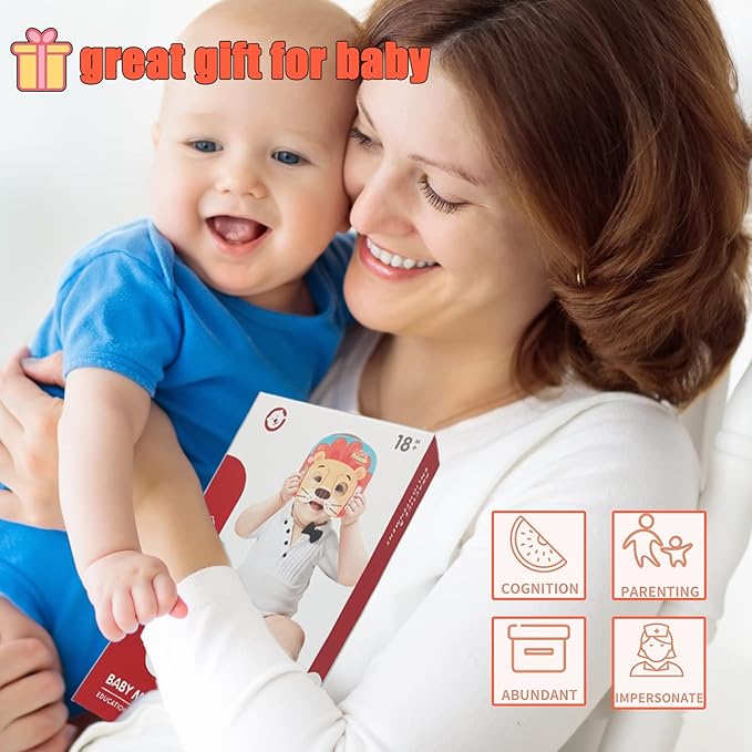 Baby Mask Books 18 Months, Sensory Baby Toys Folding Felt 18 Months