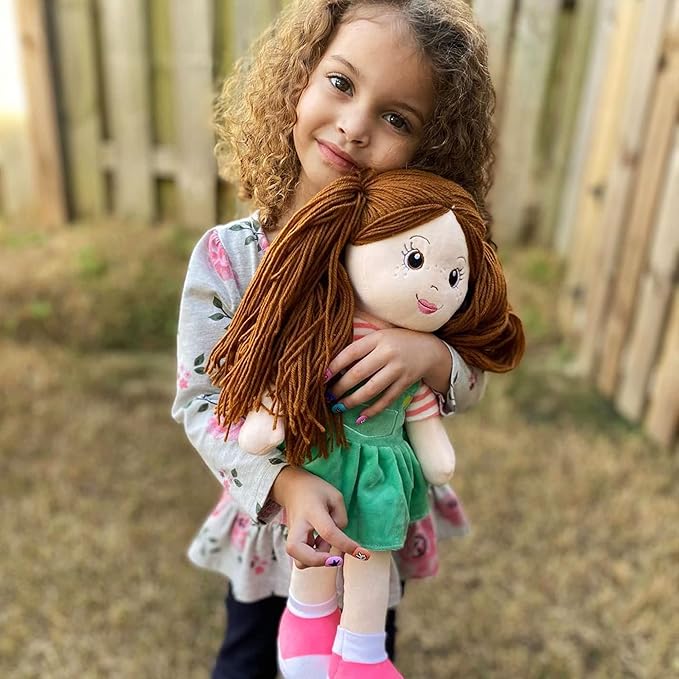 Plushible Soft Baby Doll - 18 Inch Rag Dolls for Girls, Infants & Babies 1 Year