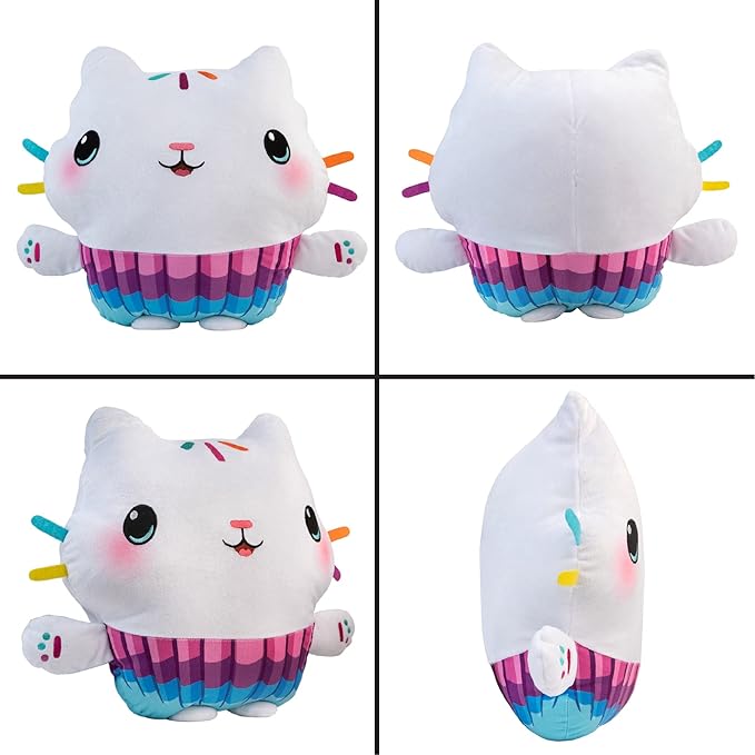 DreamWorks Gabby's Dollhouse Cakey Kids Bedding Super Soft Plush Cuddle Pillow Buddy, By Franco 17.5" x 15" x 5"