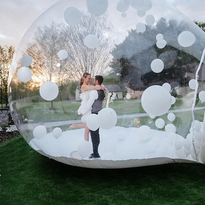 Large Bubble House Inflatable Bubble Tent, 13FT Dia Bubble with Blower & Pump