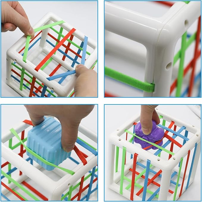 Shape Sorter Baby Toys Sensory Montessori Toys Developmental Toys Colorful 6 Sensory